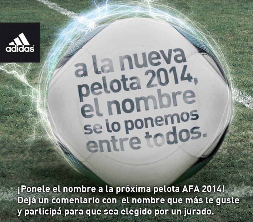 Concurso adidas pelota AFA 2014