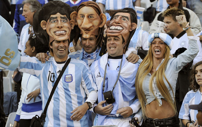 Hinchada Argentina Mundial 2010