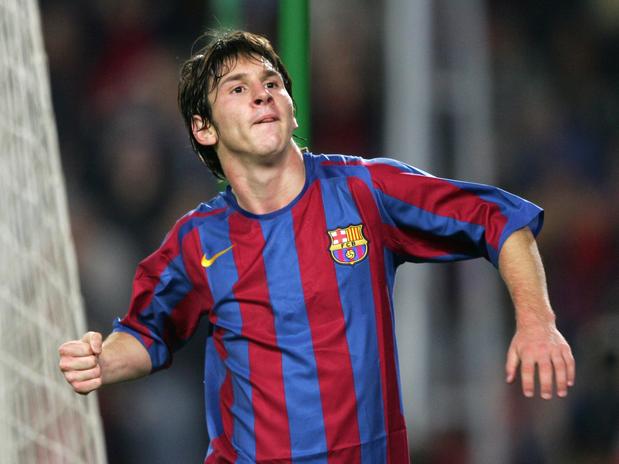 Messi camiseta Barcelona sin publicidad