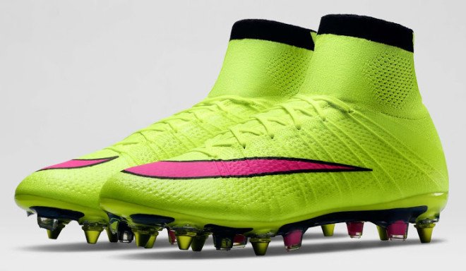 taquetes nike mercurial verdes fosforescentes