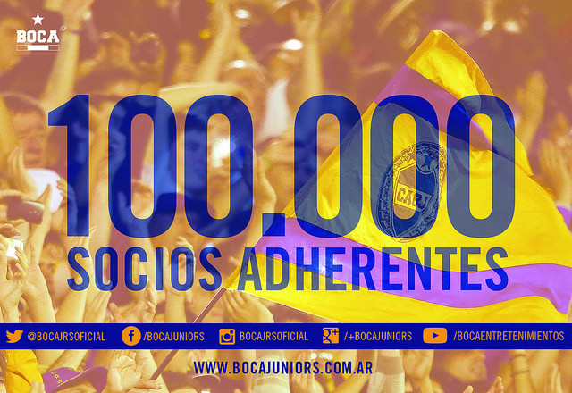 Boca 100.000 Socios Adherentes