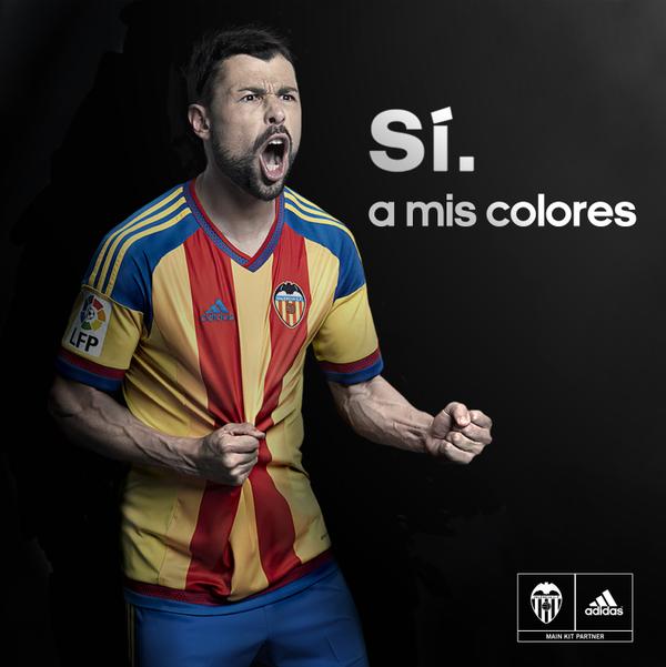 Camiseta Valencia adidas away Senyera 2015-16 01