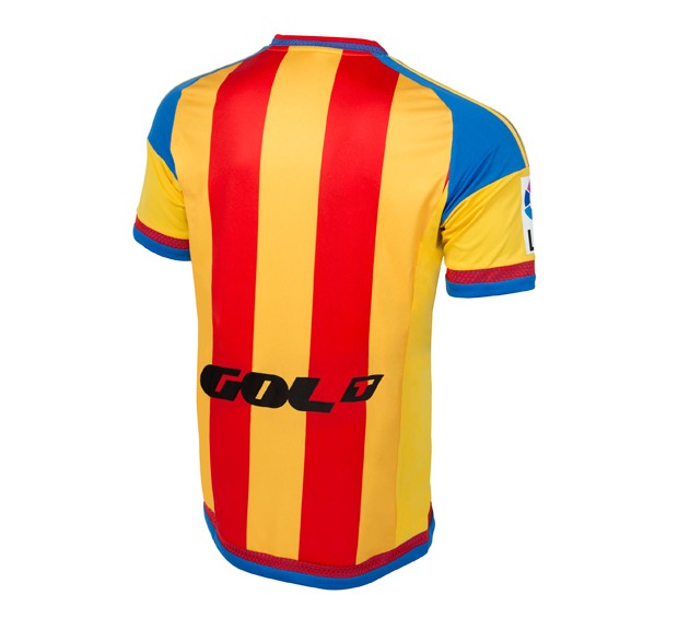 Camiseta Valencia adidas away Senyera 2015-16 espalda